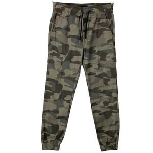 NWOT Denali Pants S Green Camo Cargo Joggers 6-Pokets Ripstop Cotton Drawstring